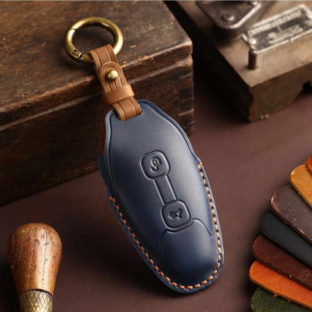 Suitable for Motorcycle Vespa Key Cover GTS300 Special Remote Control Protective Cover Leather High-end Retro