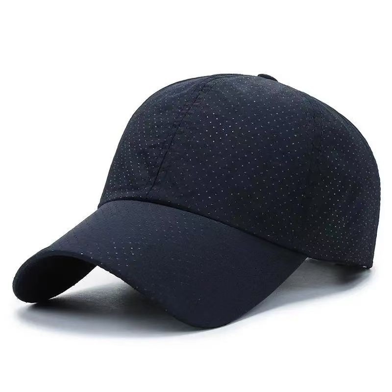 Summer quick-drying punching breathable baseball cap solid color light board sun protection hat women's versatile classic quick-drying cap