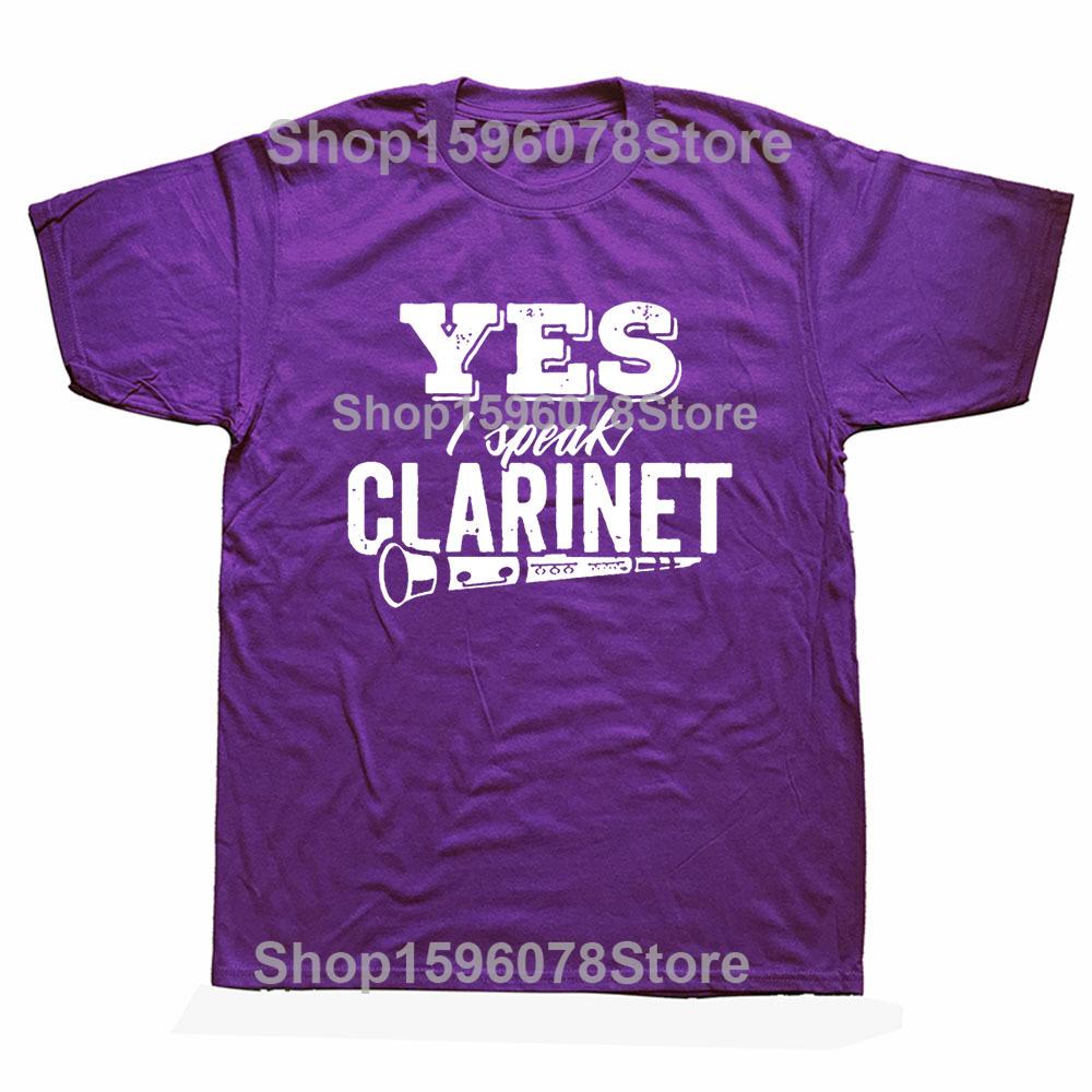 Clarinet Oboe Player Clarinetist Oboist Evolution Print T-Shirt Summer Casual Top Tee Printed T Shirt Fashion