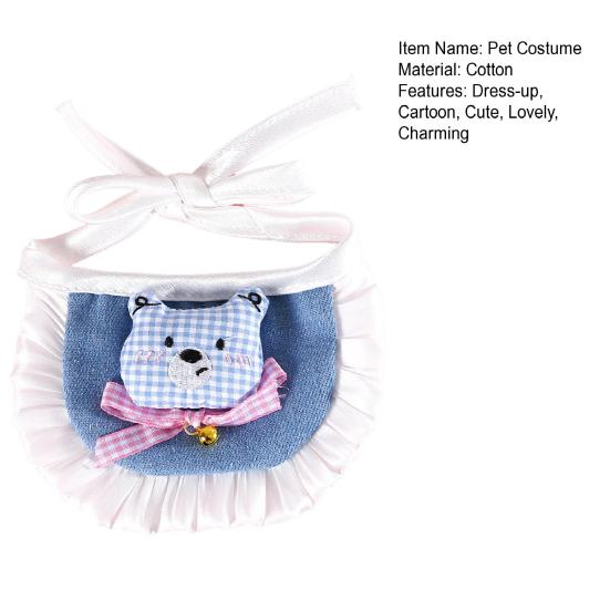 Fantasia de desenho animado para animais de estimação, chapéu, boina para cachorro pequeno com alças ajustáveis, bandana jeans para animais de estimação, acessórios para vestir para cães pequenos e médios e gatos