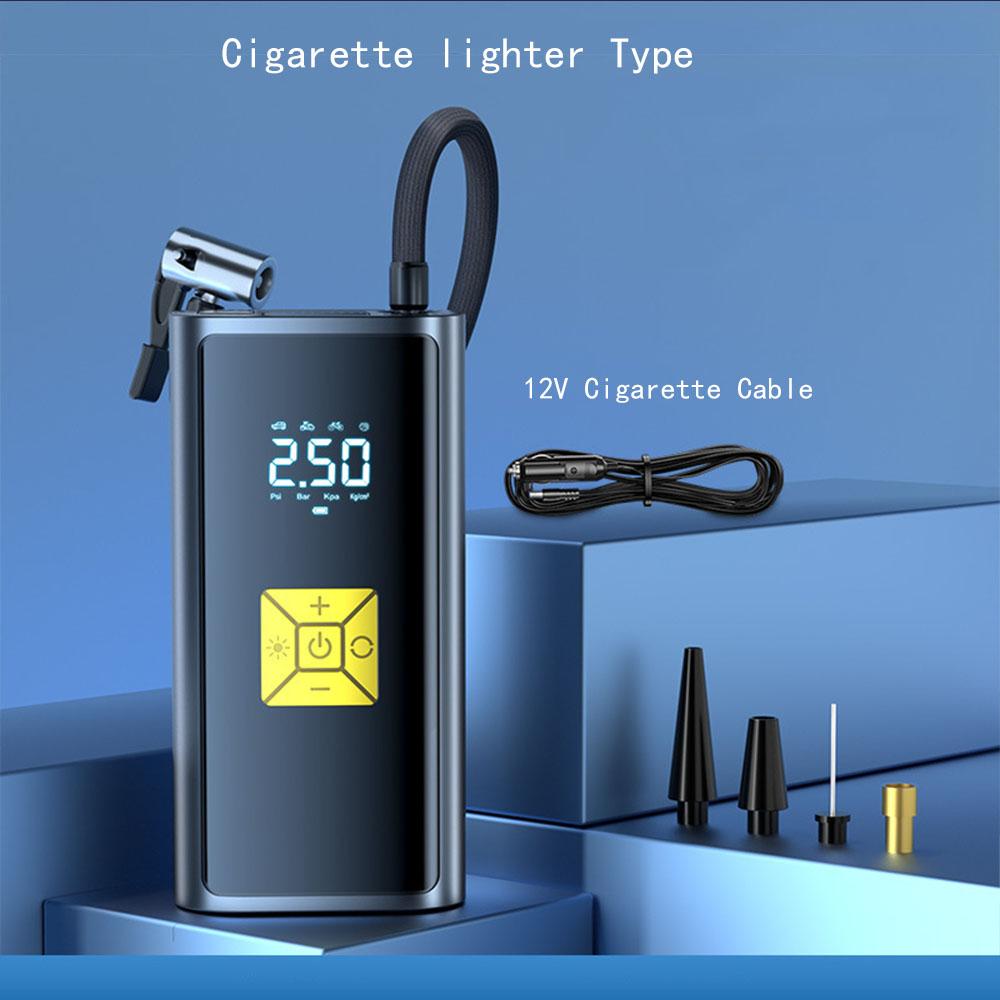 

DC 7.4V 60W 150PSI Мини Автомобильный Насос Для Накачивания Электрический Ручной Беспроводной Зарядки Цифровой Дисплей Шинный Насос