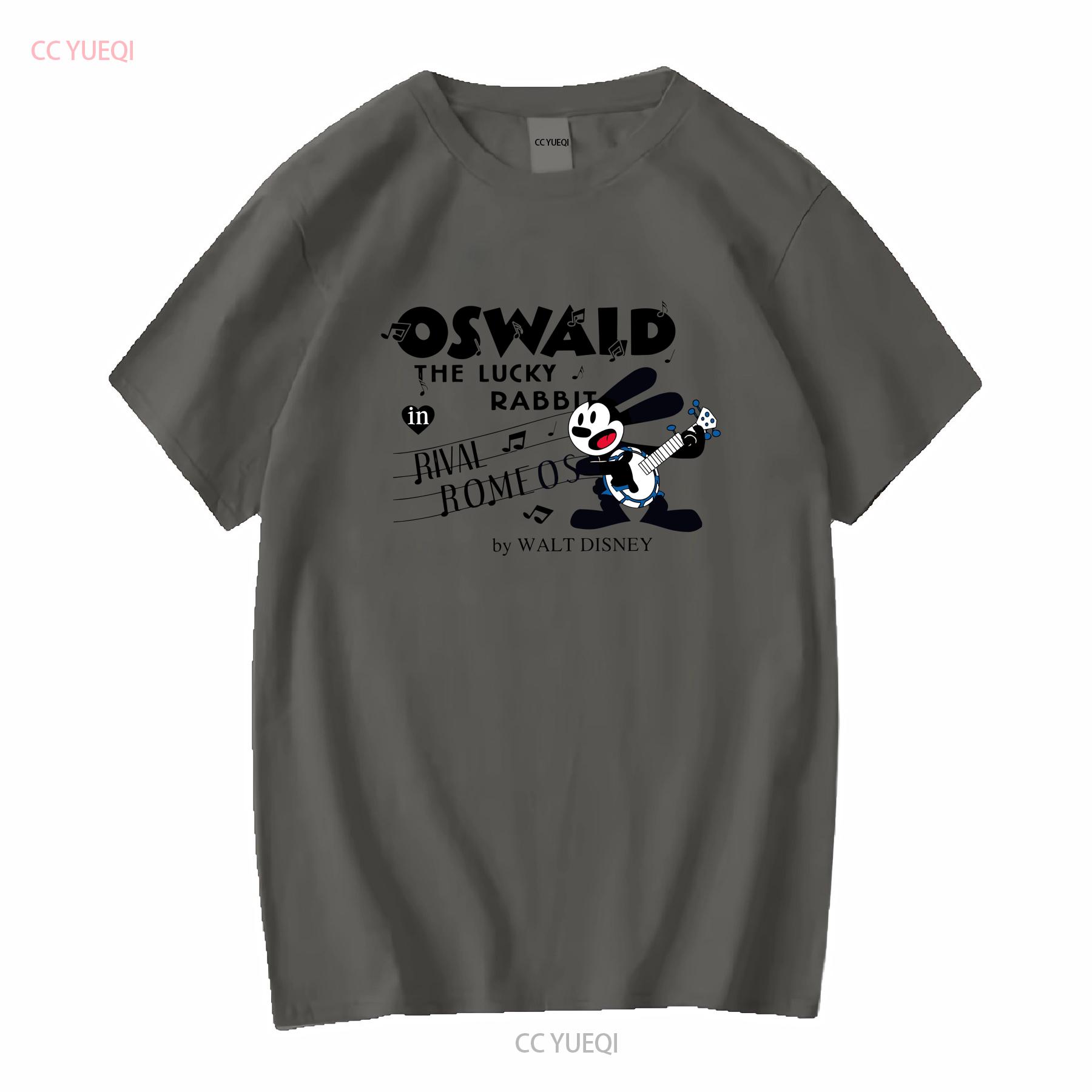 

Oswald the Lucky Rabbit T shirt SweaT vintage Washed Soft Stretched Versatile Comfortable Unisex Breathable designer clothes 4XL