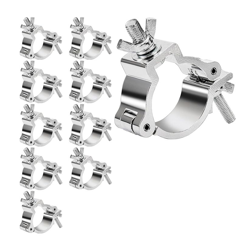 ABUL-Aluminum Alloy 2" For Stage Lighting Truss Lighting Clamps- 10 Pcs DJ Light Clamp For Par Lights Spotlight Moving Head Ligh