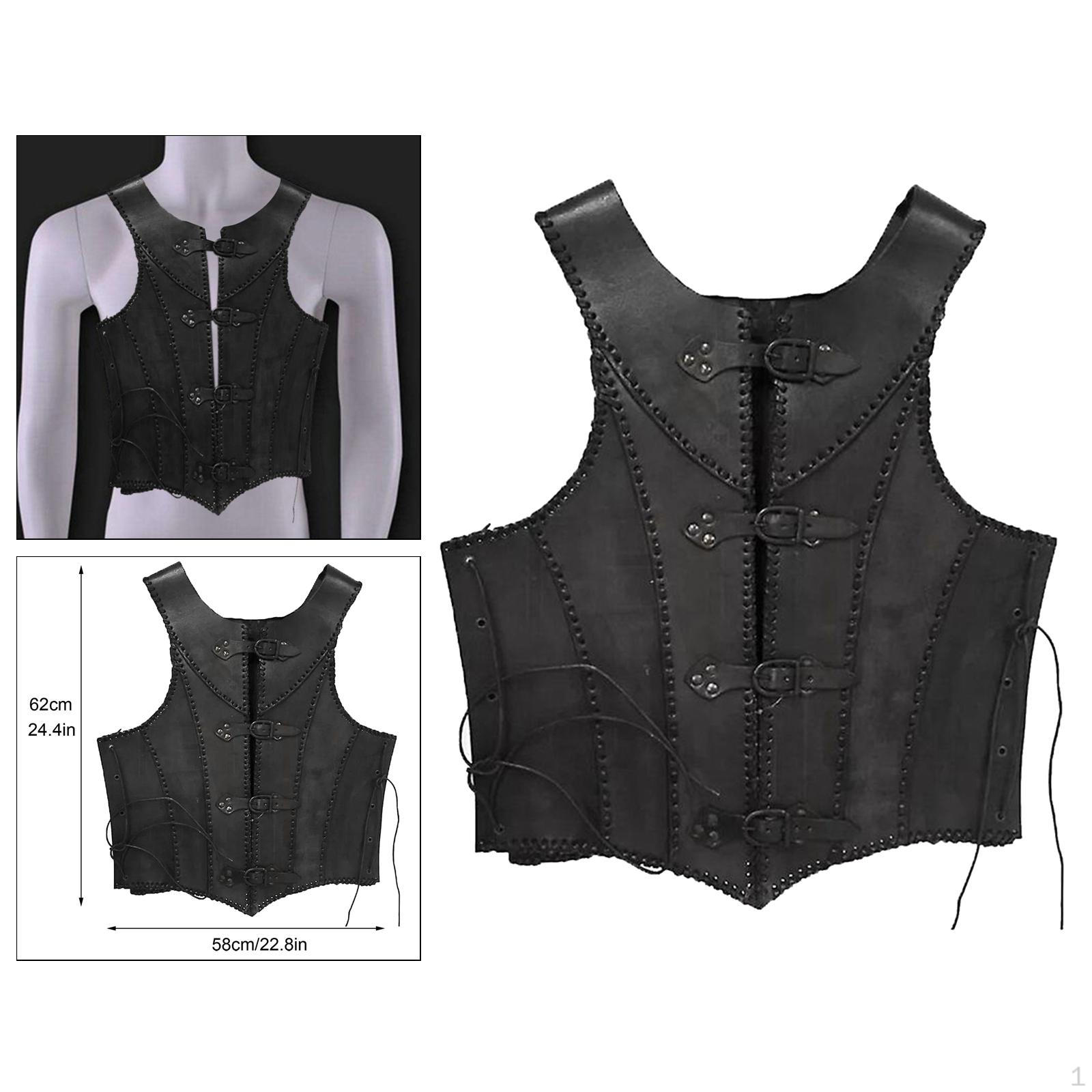 

Средневековый нагрудный доспех, регулируемые веревки, рыцарский костюм для ролевой игры в маскарадном костюме чёрный