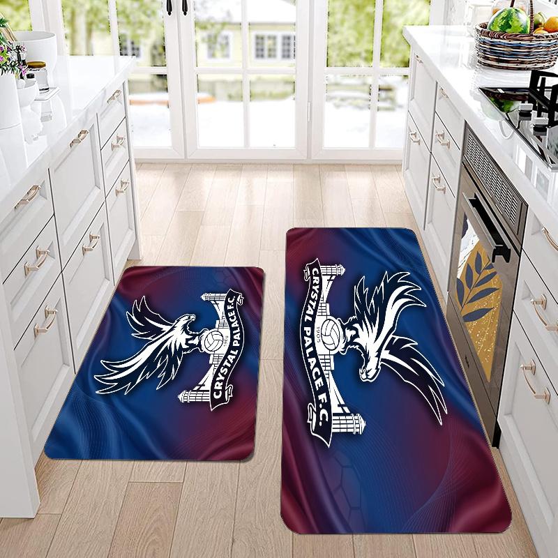 Crystal Palace Flannel Area Rug Soft Kitchen Floor Mat Non Slip Carpet Room Decor