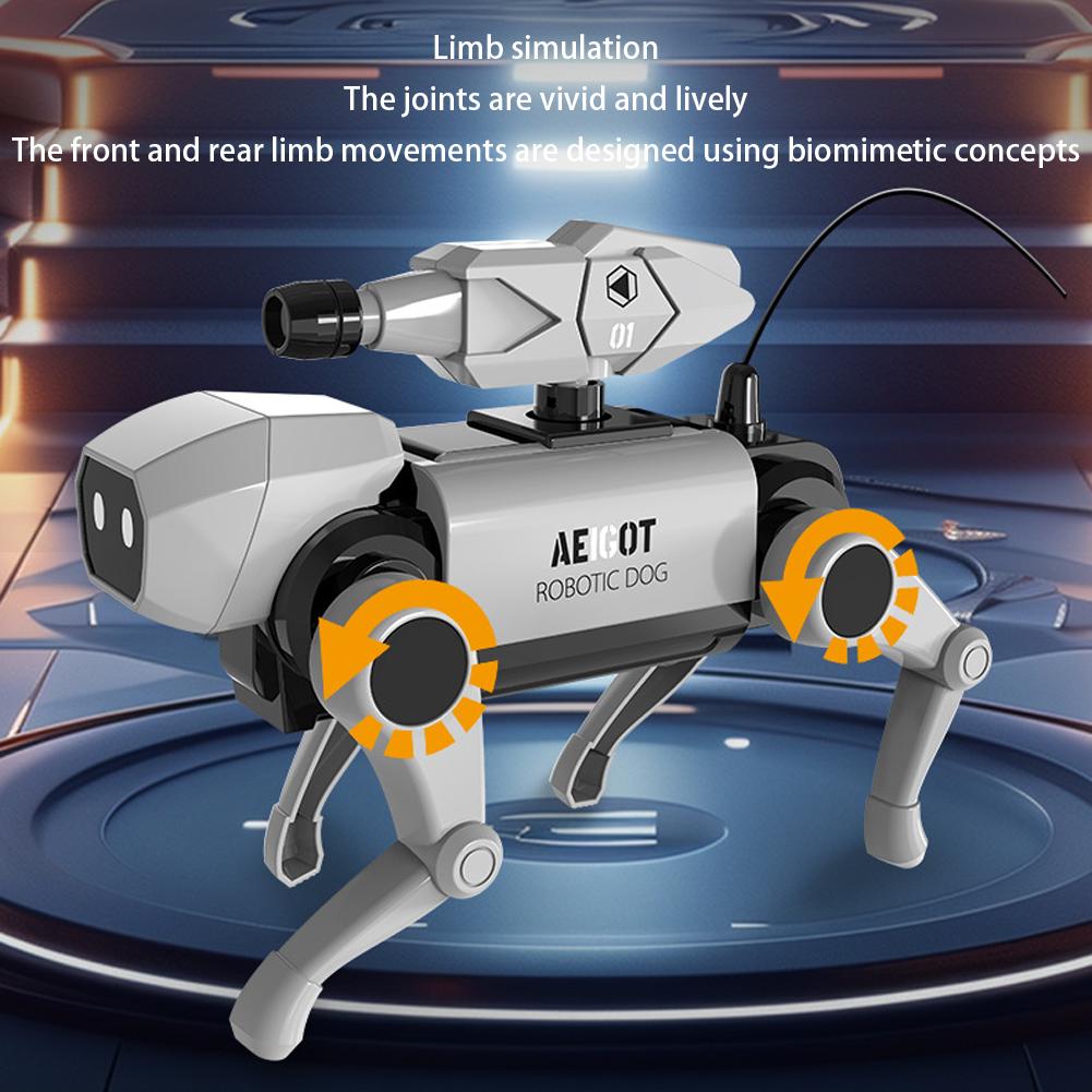 Remote Control Robotic Dog Diy Assembly Toy Rc Robot Model Electric Toy For Kids Boys Science Educational Gift