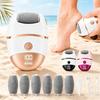Wireless Electric Foot Grinder with LCD Display Screen 6 A Washable Dual-speed Pedicure Tool Can Remove Dead Skin and Repair Cracked Heels Safely and