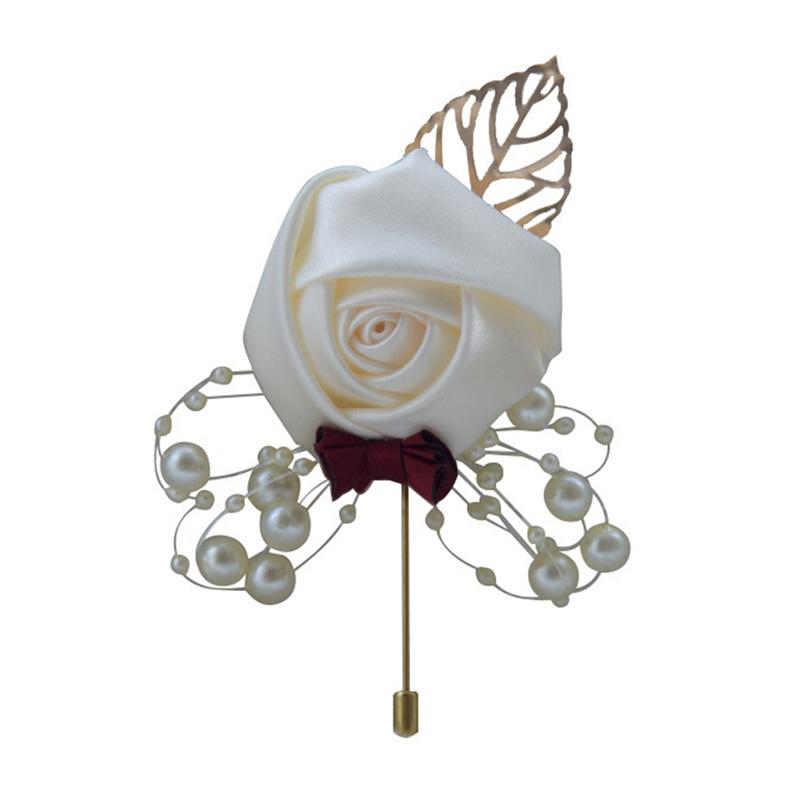 Bust Brooch Suit Collar Flower Wedding Groom And Bride Brooches Accessories Rose Collars Flower Simulation Conference