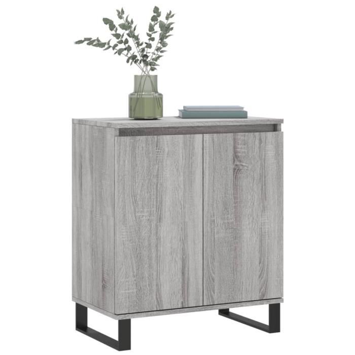 VidaXL Buffet Sonoma gris 60x35x70 cm Bois d'ingénierie 827170