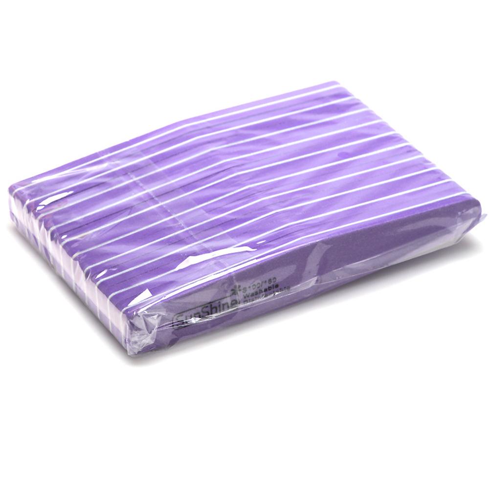 Πλενόμενο σφουγγάρι λείανσης με λίμα νυχιών 100/180 Στίλβωση Grinding μανικιούρ πεντικιούρ νυχιών