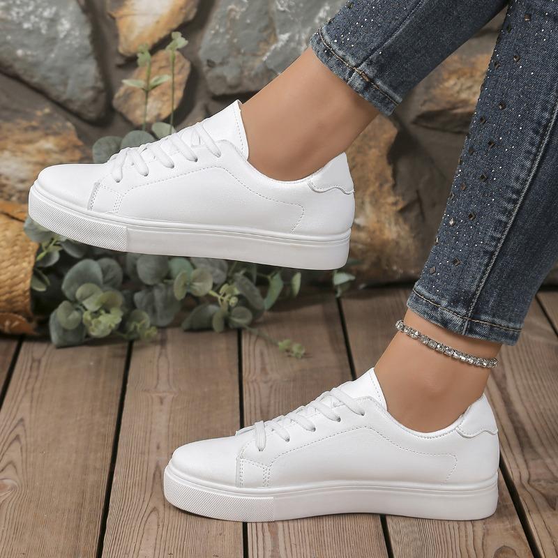 2026 Neue Weiße Vielseitige Paarlaufschuhe Unisex Sportlich Lässig Flach Übergröße Sneaker