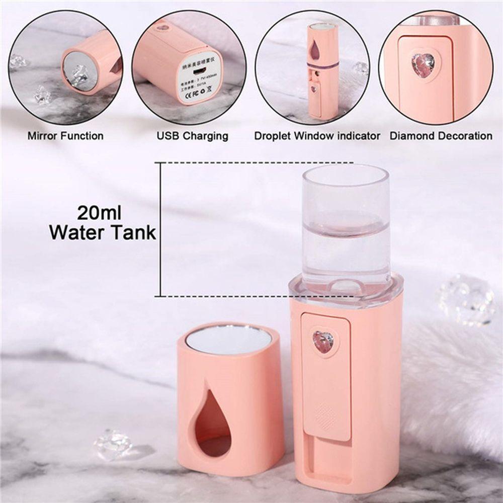 Beauty Instruments Mist Spray Machine Handy Face Steamer Nano Facial Sprayer USB Facial Humidifier