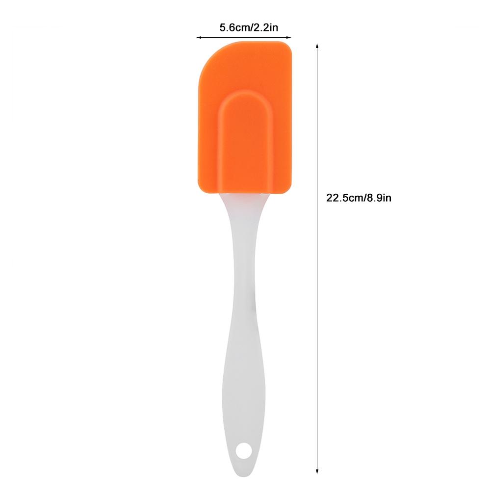 Silicone Spatulas   Cream Scraper Heat Resistant Kitchen Cake Baking Mixing Tool(Red)