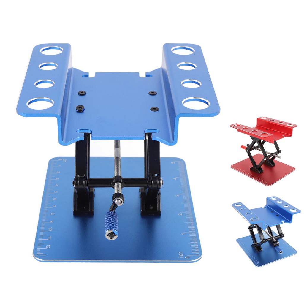 RC Car Work Stand Simulation Metal RC Repair Workstation Support Elevating Platform Rotatable for 1:
