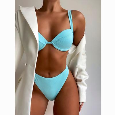 Hohe Taille Bikini Push-Up Badeanzug Weibliche Bikini Set Sexy Frauen Bademode Biquini Badeanzug Badeanzüge Bademode