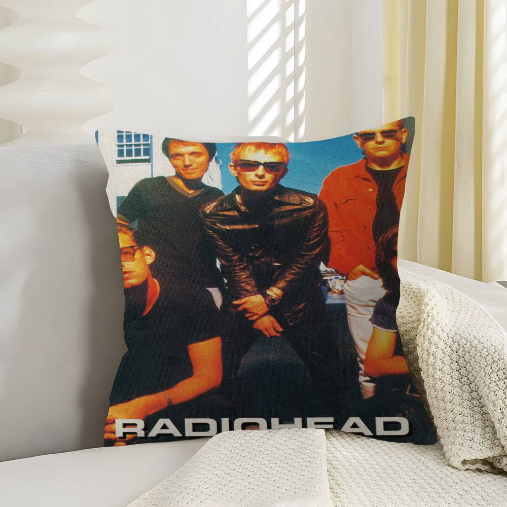 Vintage Rock Band Radiohead Pillow Anime Pillow Sofa Bed Head Pillow Cover Cushion Cover 45x45 cm Fashion