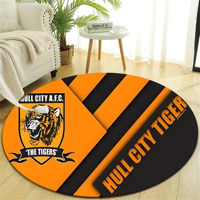 1pc H-Hull  Print Round Carpet Chair Round Carpet Suitable for Bedroom Living Room Home Decorative Carpet