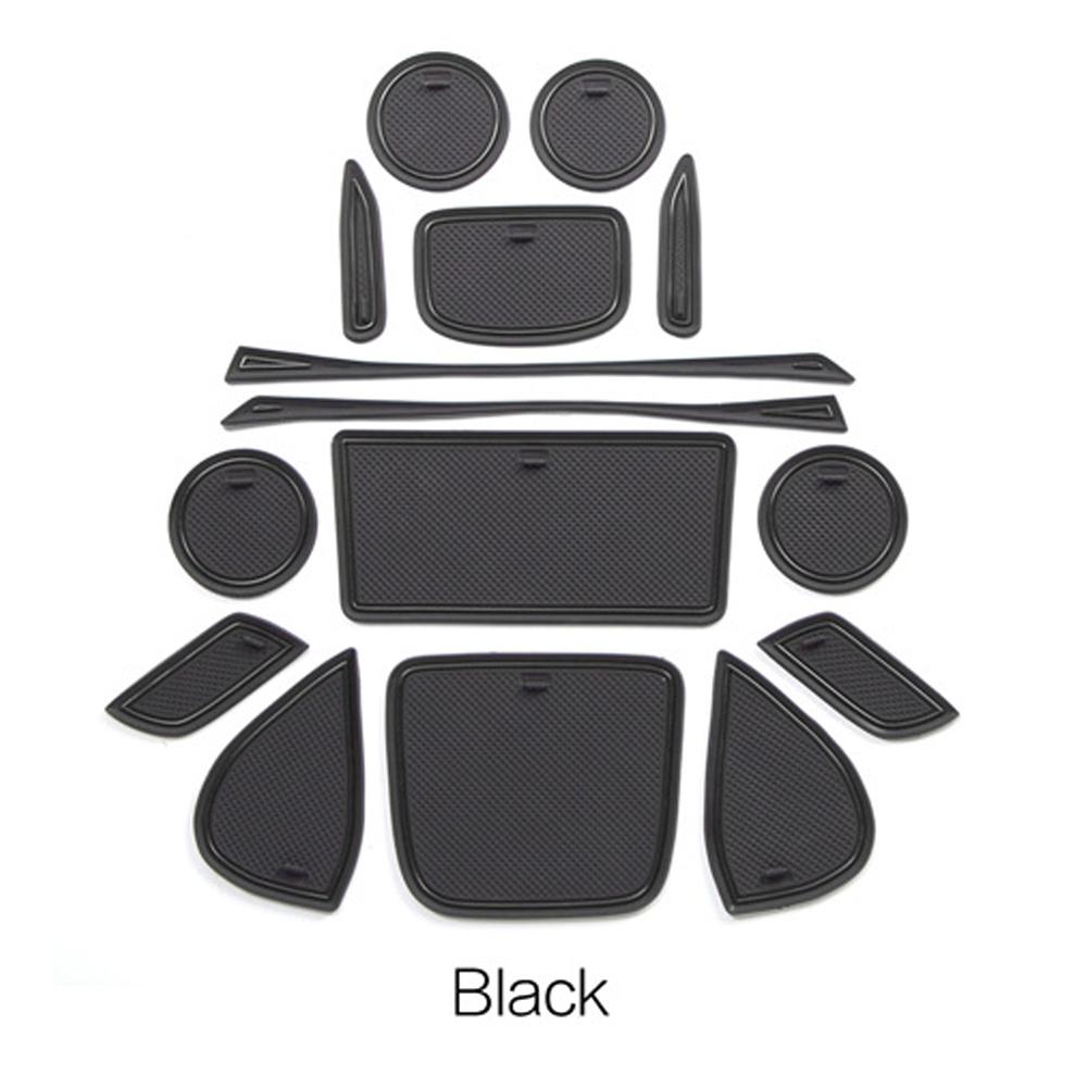 Car Rubber Door Groove Mat for Toyota Yaris Cross XP210 ~2023 2022 Cup Cushion Gate Slot Coaster Dust-proof Pad