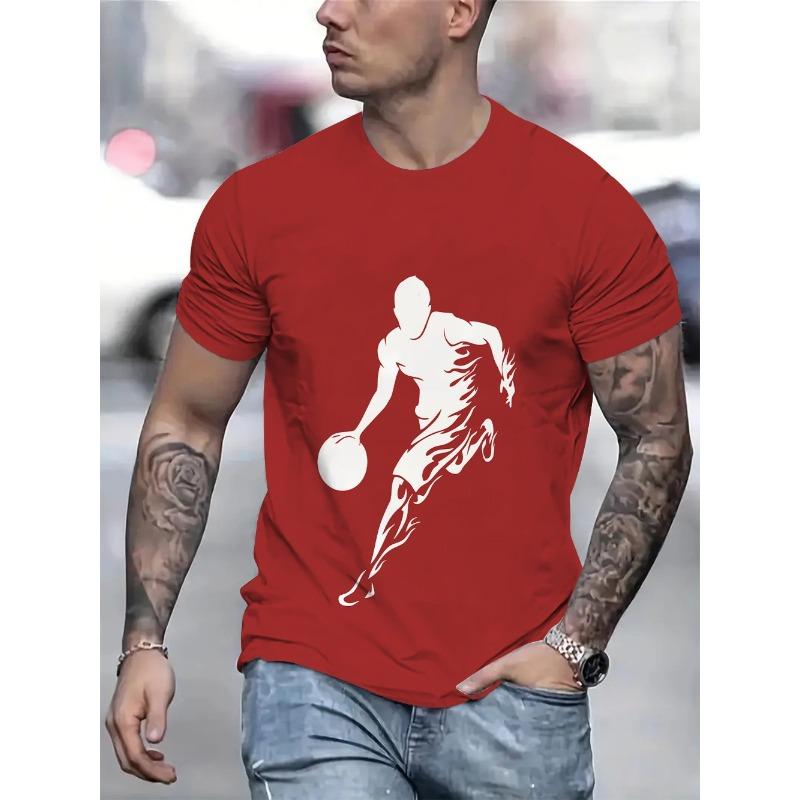 3D Printed Fashionable Breathable Comfortable Summer Casual Plus Size Men's T-shirt