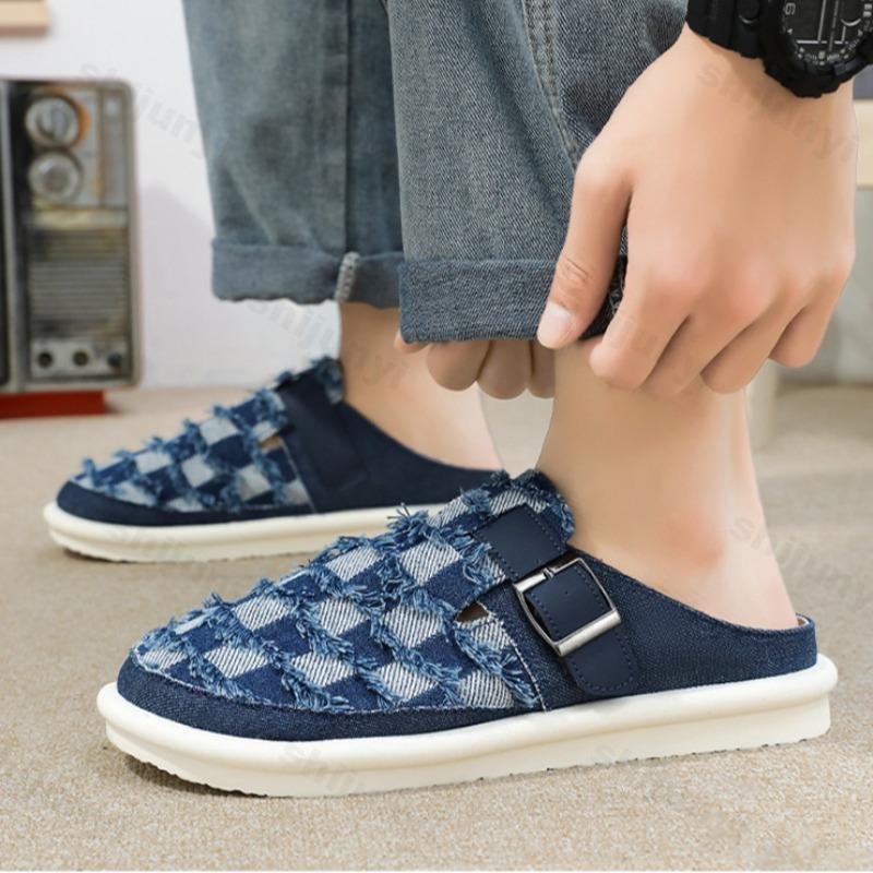 Mens Slippers 2025 Breathable Casual Outdoor Summer Sneakers Shoes Walking Hiking Slides Luxury Designer Fashion Home Loafers