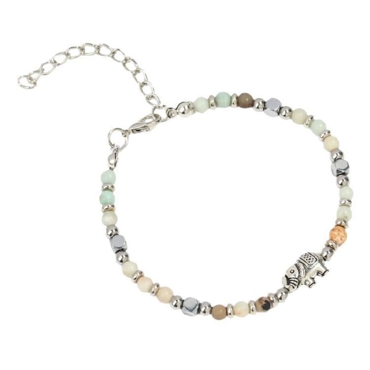 Изящный браслет-слон бирюзового цвета Легкий дизайн Браслет для повседневного ношения Ручные украшения Идеальный подарок