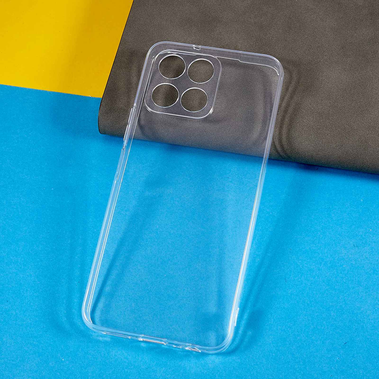 

For Honor X6 4G Soft TPU Transparent Back Cover Scratch-Resistant Ultra Slim Protective Cell Phone Case A