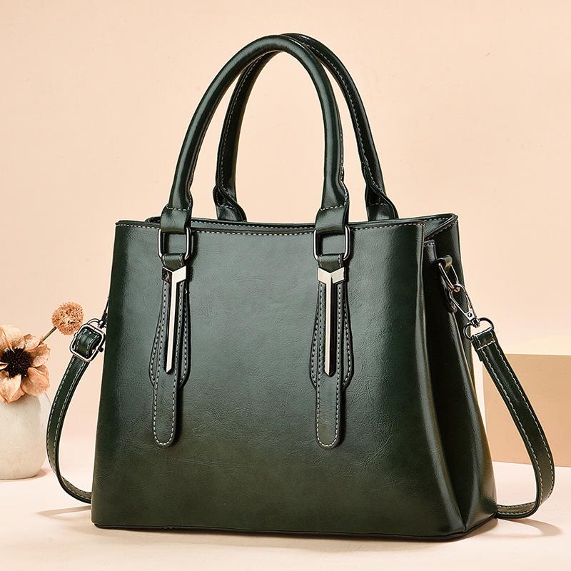 Large Capacity Sense Fashion Trend Women's Shoulder Bag Atmospheric Simple Contrasting Color Handbag Bag