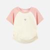 KIYA Girls' Round Neck Raglan Short Sleeve T-Shirt
