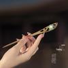 Elegant Ebony Flower Hairpin for Women – Ancient Style, High-End Feel, Simple Chinese Design, Perfect for Daily Use.