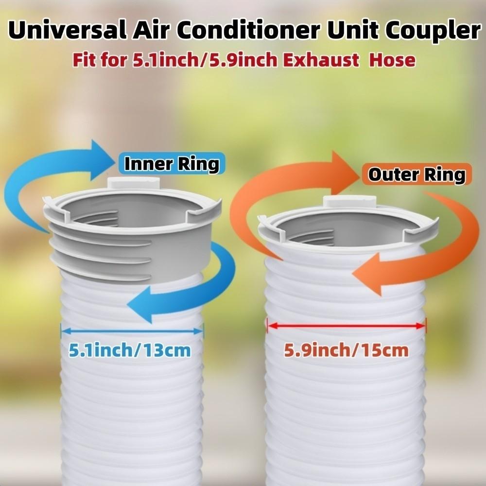 Dual Thread Air Conditioner Hose Adapter Window Vent Pipe Adapter  Air Conditioning Use