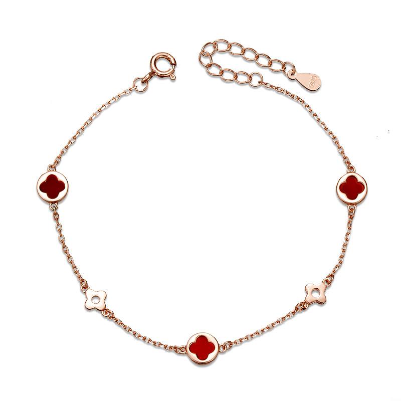 Four-leaf Clover Bracelet, Student Girlfriend Birthday Gift, Sweet Niche Design Bracelet for Girlfriend