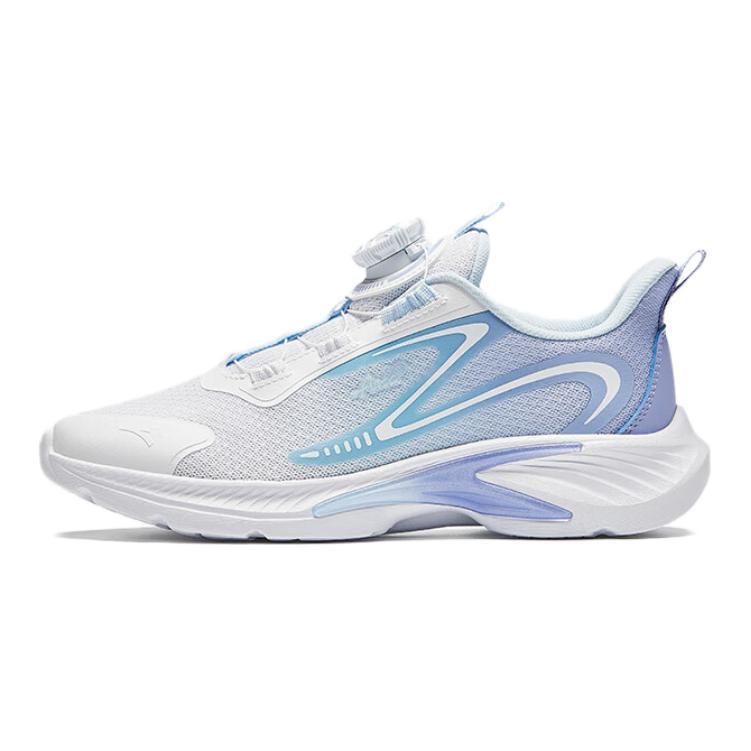 Anta Comfortable Mesh Shock Absorbing Breathable Low Top Kids Running Shoes Kids Running Shoes White Blue A22435543-2