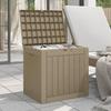 VidaXL Boîte de stockage de jardin marron clair 55,5x43x53 cm PP 364163