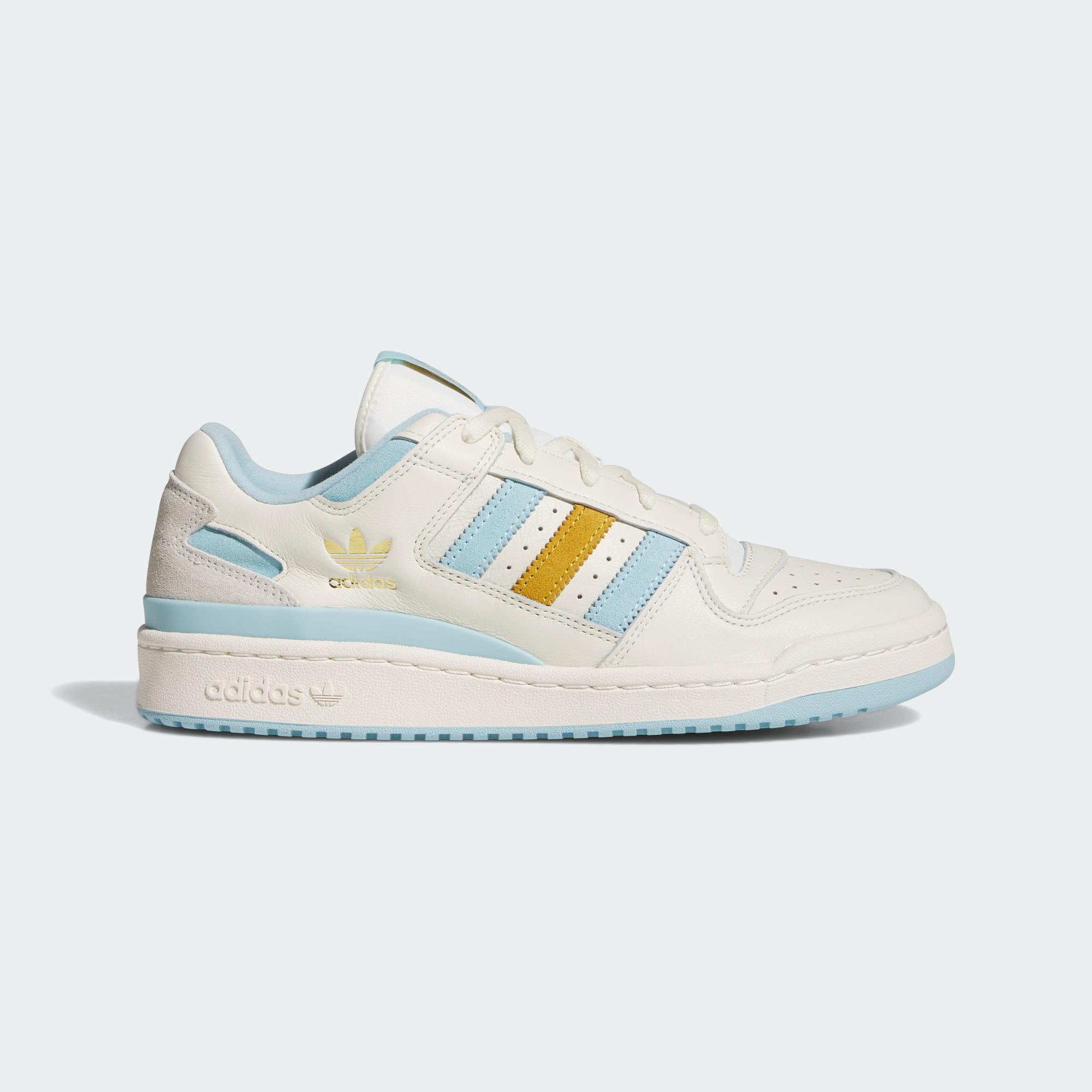 Adidas Originals FORUM CL Low top Skateboard Shoes Unisex White Blue 36