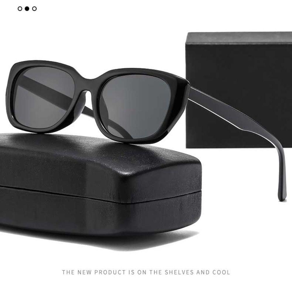 Square Frame Sunglasses UV400 Summer Fashion Vintage Cat Eye Sun Glasses Outdoor Travel Beach Sun Shade Eyewear