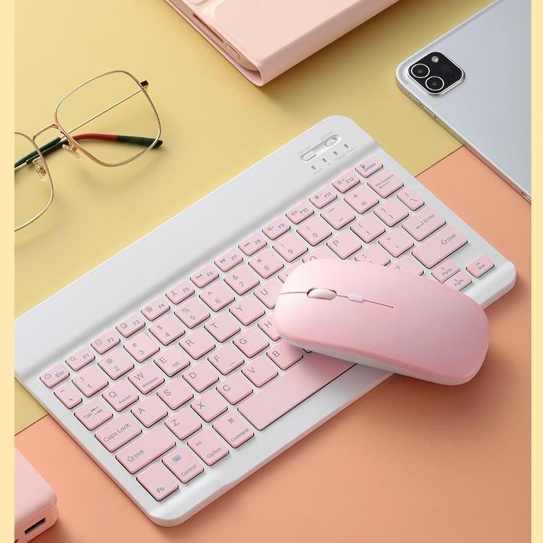 Universal Wireless Bluetooth Keyboard & Mouse Set for iPad, Phone, Tablet, and Laptop with Charging Feature