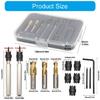 13 Piece Welding Slag Remover Drill Bits For Metal Fabrication Heat Treated Long Lasting Lightweight Professional Workshop Use