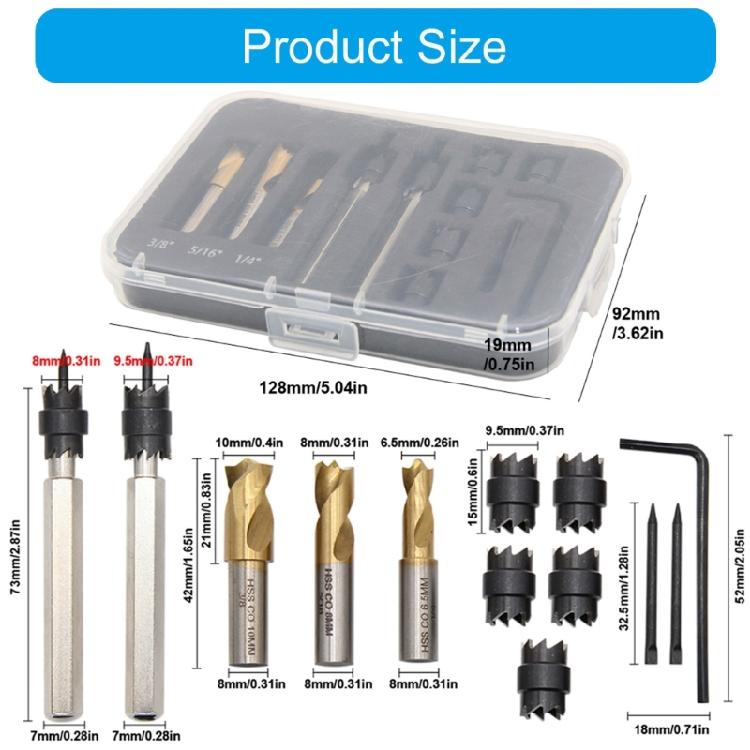 13 Piece Welding Slag Remover Drill Bits For Metal Fabrication Heat Treated Long Lasting Lightweight Professional Workshop Use