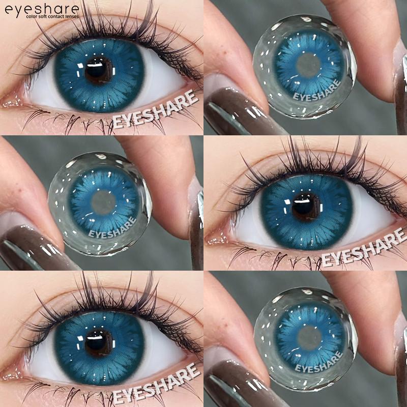 Eyeshare Anime Cosplay Contact Lenses Color Contact Lenses Halloween Anime Softlens Koi White Silver Pupil Lens