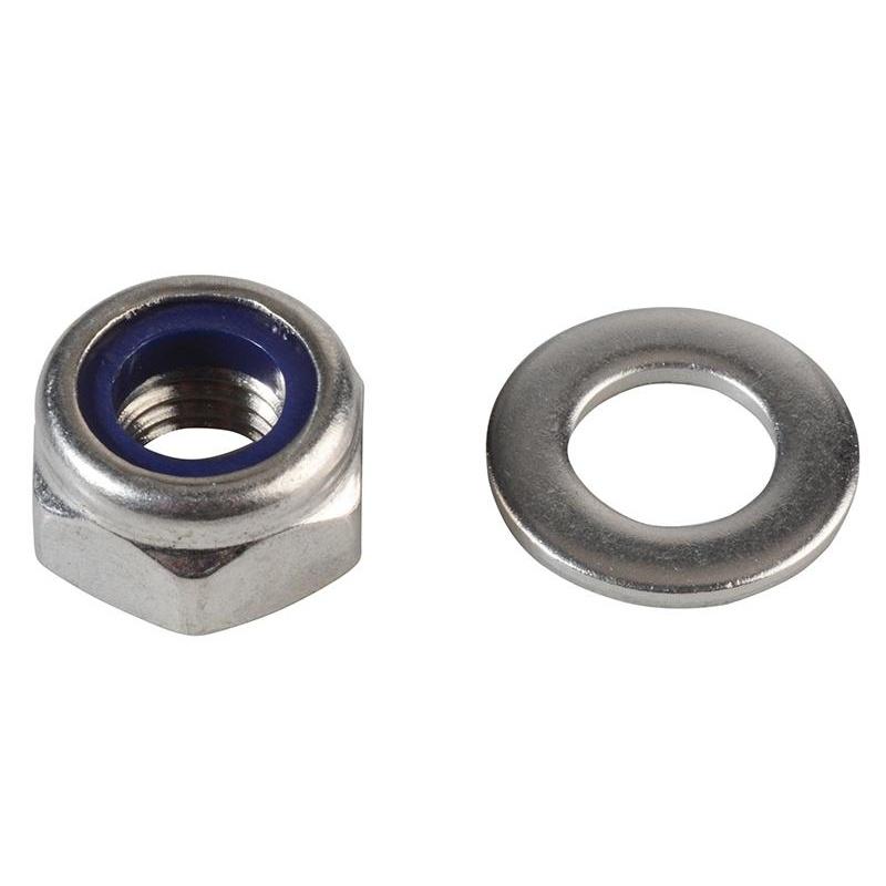 Forgefix Hexagonal Nuts With Nylon Inserts, S/s