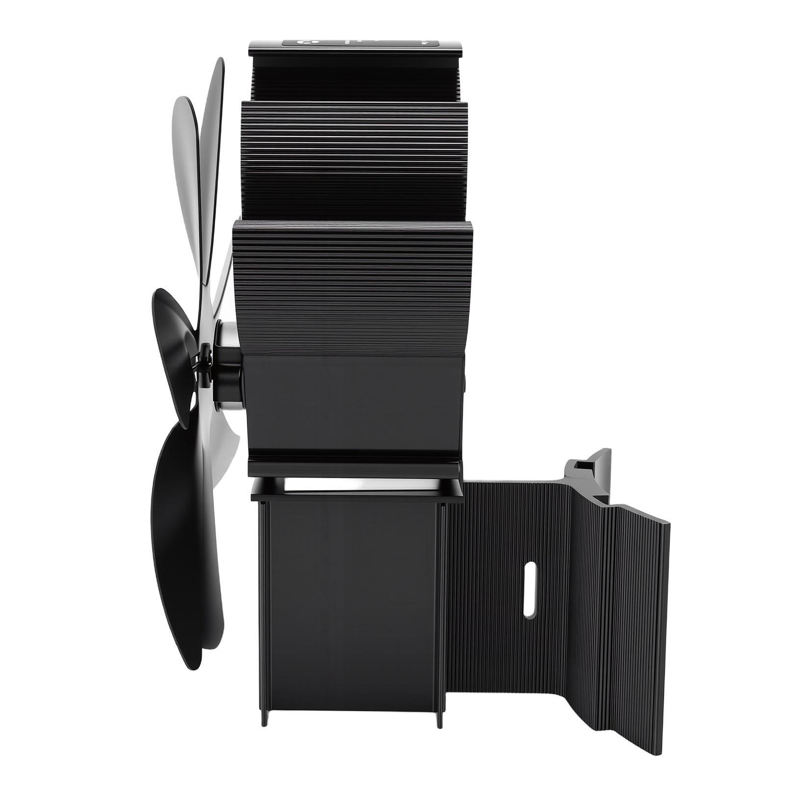 

Wood Stove Fan Heat Powered Fireplace Fan 7 Blades for Wood Burning Stove Log Wall Mount Freestanding