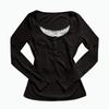 Y2K Vintage Damen Junges Mädchen Harajuku Kleidung Lässig Trend Mode Mädchen Langarm Schleife Schlank Schick Schlanke Kleidung