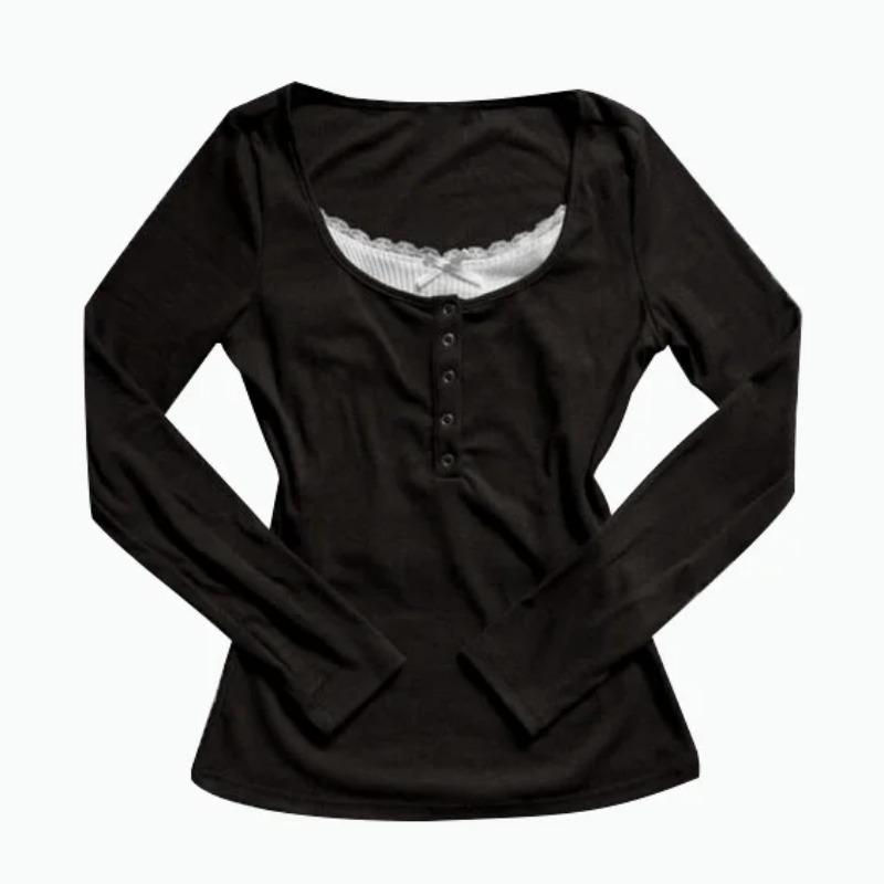 Y2K Vintage Damen Junges Mädchen Harajuku Kleidung Lässig Trend Mode Mädchen Langarm Schleife Schlank Schick Schlanke Kleidung