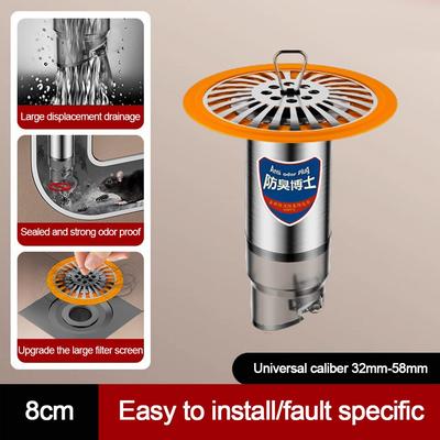Anti Odor Floor Drain Core Large Size Easy Install Removable Seal Stopper Insect Proof Odor Control Basin Drain Filter