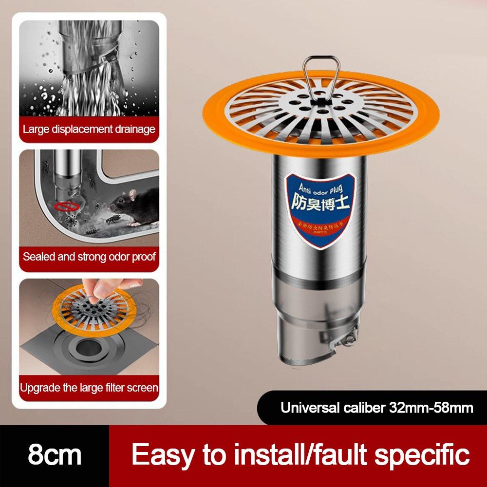 Anti Odor Floor Drain Core Large Size Easy Install Removable Seal Stopper Insect Proof Odor Control Basin Drain Filter