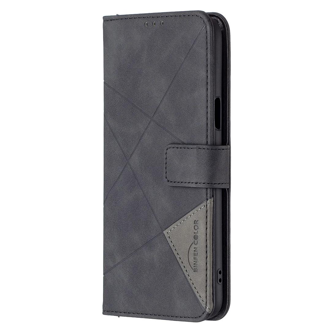 

Модний Розкішний Гаманець Магнітна Застібка Фліп Шкіряний Чохол для LG K42 Чохол Ударостійкий Бампер М яка Бізнес Задня Кришка For LG K42 чорний