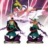 Fesselnde Anime-Modellfigur Atemberaubender Zoro im Drei-Schwerter-Stil Desktop-Display