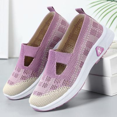Shoes Women's Summer New Women's Shoes Breathable Hollow Single Shoes Old Beijing Cloth Shoes One Pedal Mother Shoes