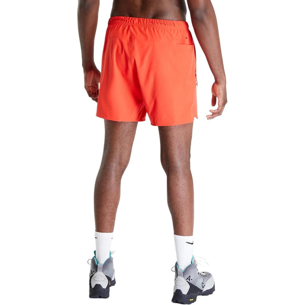 Nike Solid Color Elastic Waist Straight Leg Casual Shorts Men Shorts Orange DN3955-696