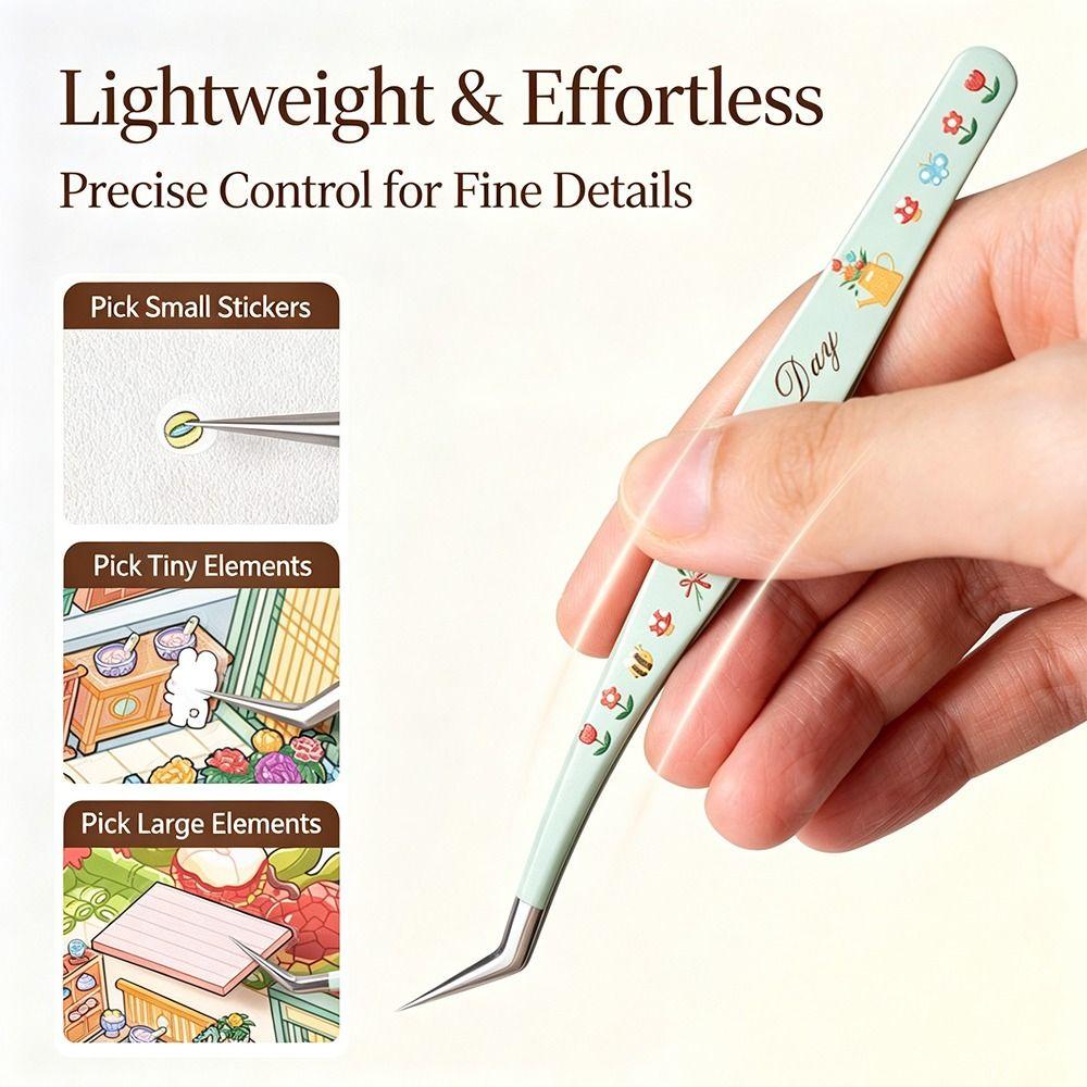 High Precision Precision Tweezers Anti-static Lashes Extension Tweezer Miniature Landscaping